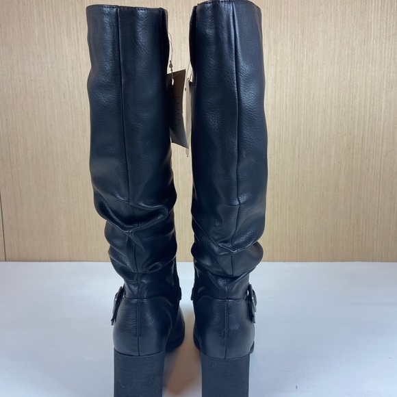 Soul Naturalizer Frost Wide Calf Black Knee High Boots 8.5W Block Heel NEW - Picture 3 of 12